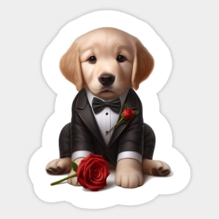 Golden Retriever Best Boyfriend Sticker